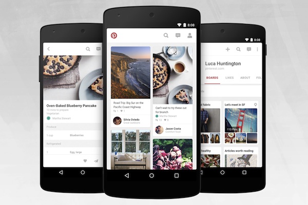  Pinterest para Android recibe una actualización con un nuevo diseño y mejoras de rendimiento