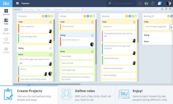  taskulu, un fantástico sistema de gestión de proyectos en la web