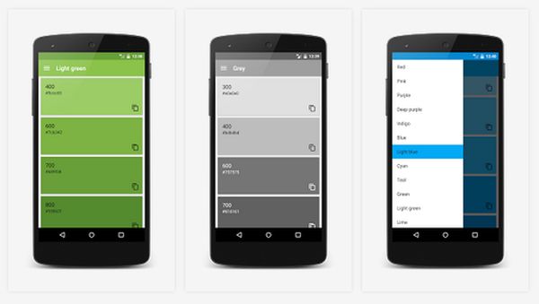  Material Design Color Palettes, paletas de colores Material Design para inspirar a desarrolladores [Android]