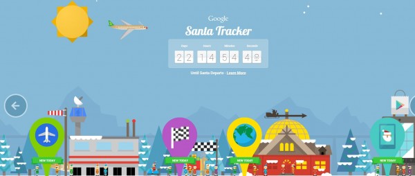  Google presenta su web para rastrear a Papá Noel, con juegos diarios y actividades de programación