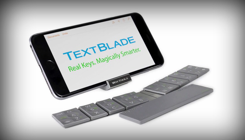  TextBlade es un micro teclado magnético con diseño “inusual”