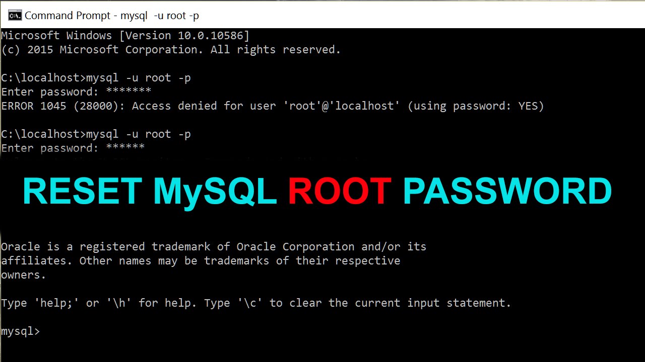  Aprende como reinicializar la contraseña root de MySQL