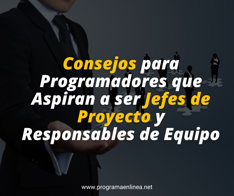  Consejos para Programadores que Aspiran a ser Jefes de Proyecto y Responsables de Equipo