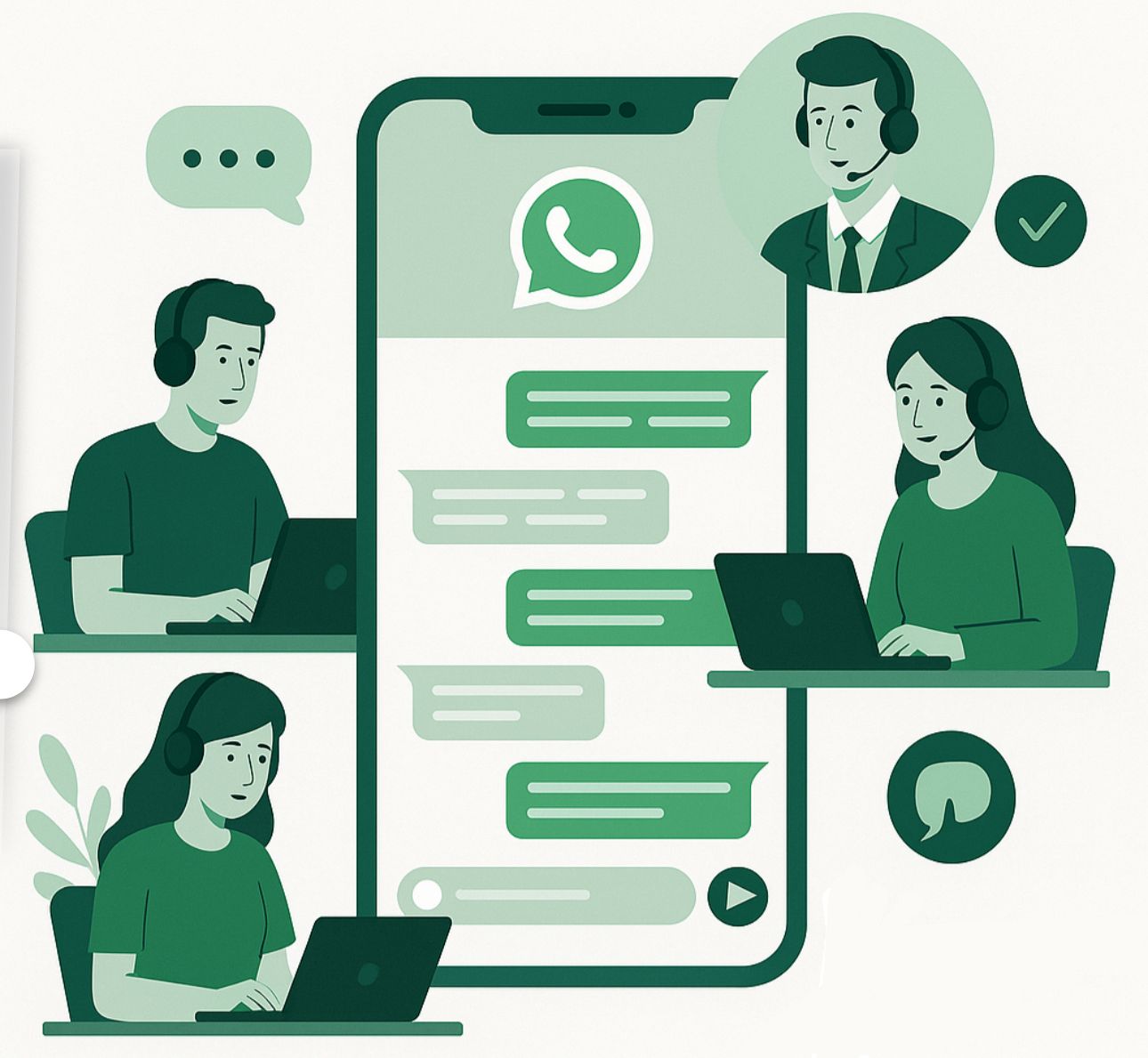 Tu Equipo de Soporte en WhatsApp, Potenciado por WhatzMeChat