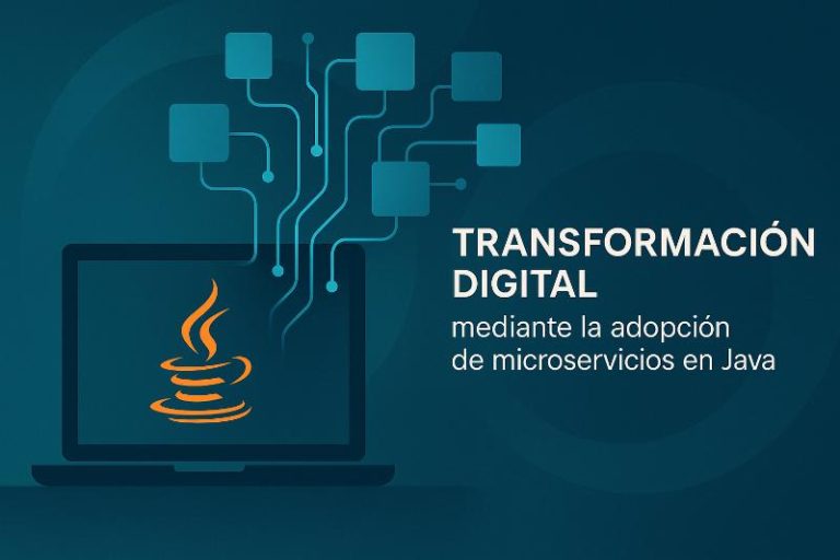 Diagrama de arquitectura de microservicios en Java para transformación digital con Spring Boot y Kubernetes
