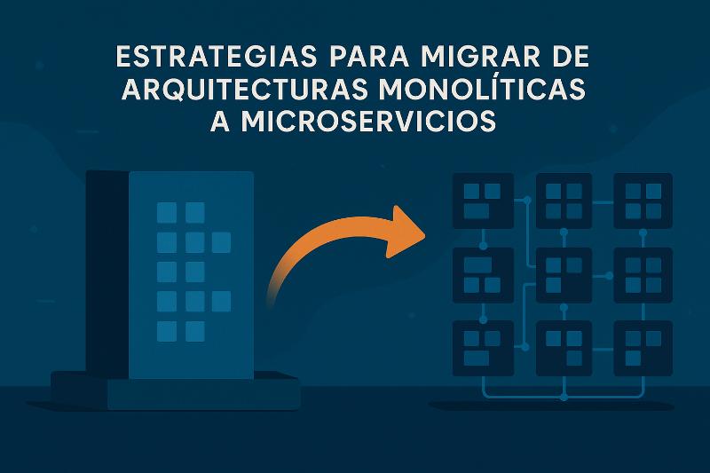 Estrategias para migrar de arquitecturas monolíticas a microservicios en proyectos reales con diagrama de flujo