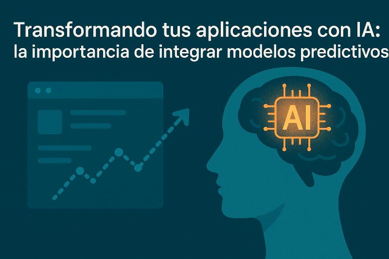 Diagrama conceptual de la integracion de modelos predictivos en aplicaciones con inteligencia artificial