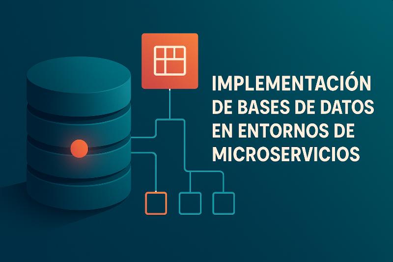 Diagrama de estrategias para optimizar bases de datos en microservicios con desnormalización y patrones asíncronos