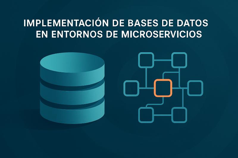 Diagrama de arquitectura de microservicios con bases de datos optimizadas y consultas SQL