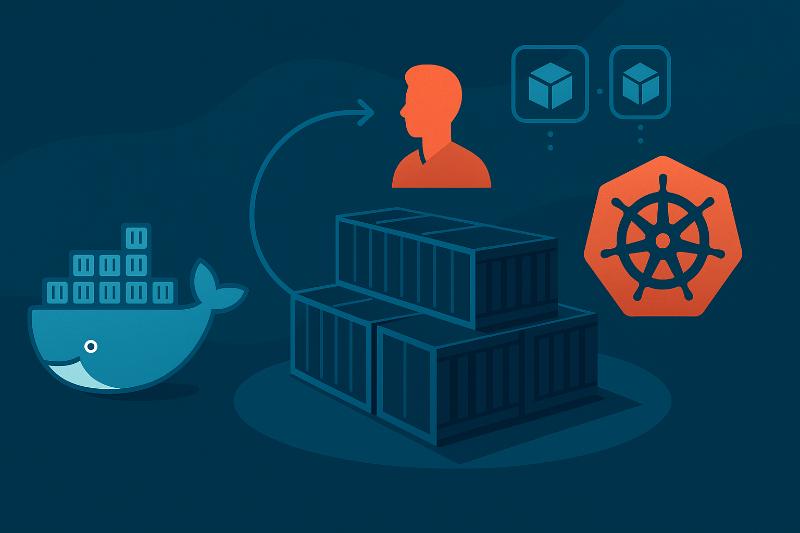 Diagrama de patrones y antipatrones en Docker y Kubernetes para aplicaciones escalables