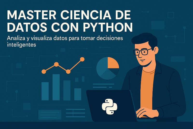 Master Ciencia de Datos con Python: analiza y visualiza datos para decisiones inteligentes paso a paso