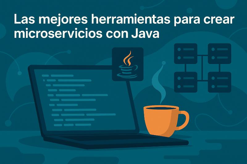 Herramientas para microservicios Java: frameworks, contenedores y monitoreo en un diagrama de arquitectura