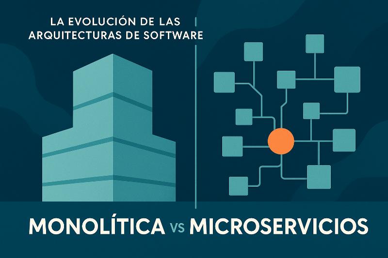 Diagrama comparativo de arquitectura monolítica vs microservicios con estrategias de optimización