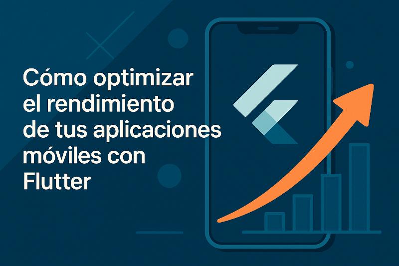 Diagrama de optimización de rendimiento en Flutter con widgets const y listas builder