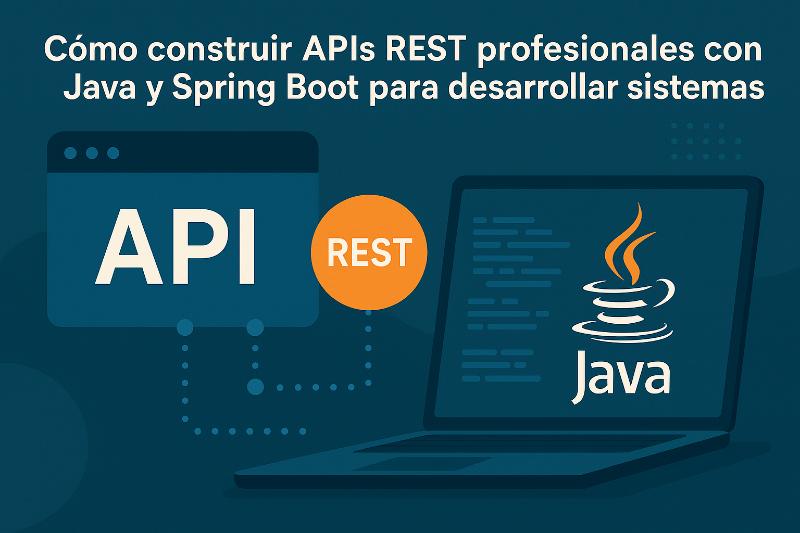Diagrama de arquitectura de una API REST profesional con Java y Spring Boot