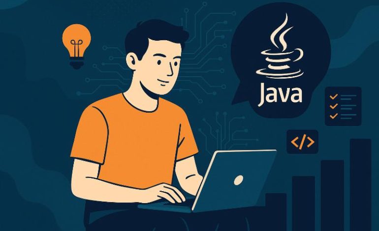 Desarrollador Java trabajando con stack moderno en 2026 para conseguir empleo