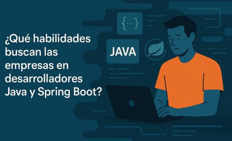 Desarrollador Java y Spring Boot optimizando codigo en un entorno de trabajo moderno
