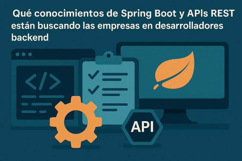 Conocimientos de Spring Boot y APIs REST que buscan empresas para desarrolladores backend